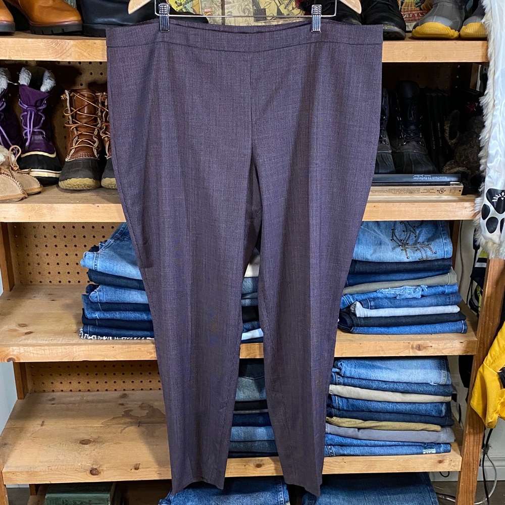 Hugo Boss Tiluna Side-Zip Trousers Women’s Size 18 – Wool Blend NWT